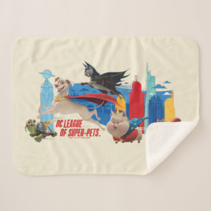 Manta Sherpa SuperMascotas Patrullando Metropolis