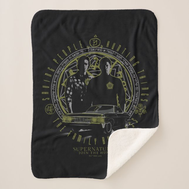 Manta Sherpa Supernatural Winchester Brothers Family Business (Anverso)