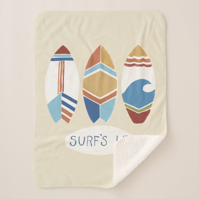 Manta Sherpa ¡Surf's Up! Surfboards (Anverso)