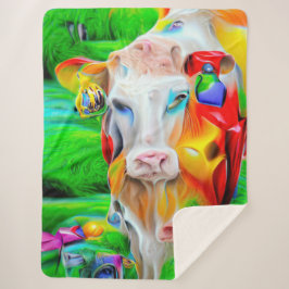 Manta Sherpa Surreal Farm Art