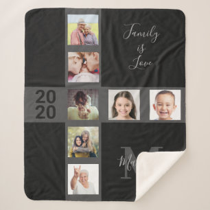 Manta Sherpa SUS Fotos y personalizado de texto