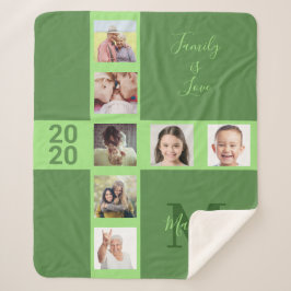 Manta Sherpa SUS fotos y personalizado de texto