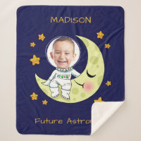 SUS frazadas de Astronauta personalizado de FOTOS