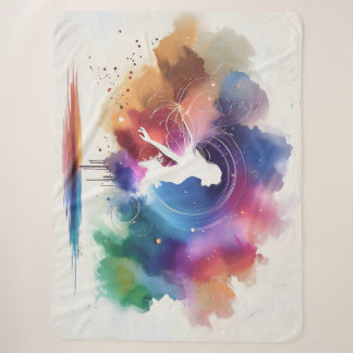 Manta Sherpa Susurros de un alma arco iris