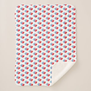 Manta Sherpa Sweet Dreams Heart Blanket