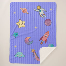 Manta Sherpa Sweet dreams soft violet