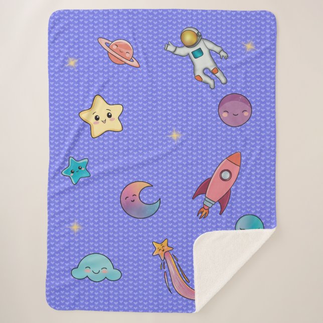 Manta Sherpa Sweet dreams soft violet (Anverso)