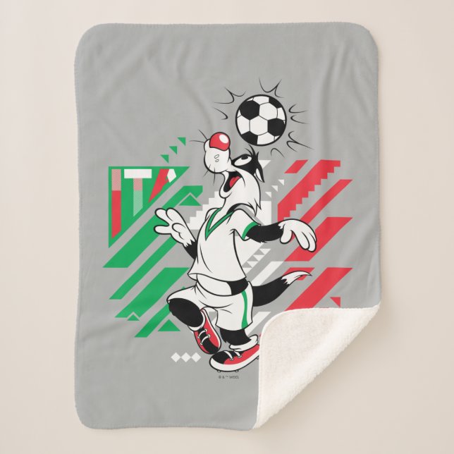 Manta Sherpa SYLVESTER™ Team Italy Soccer Graphic (Anverso)