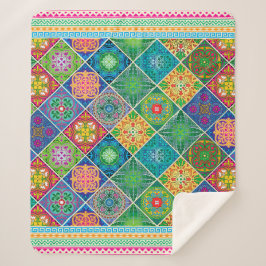 Manta Sherpa Talavera Design-2 Sherpa Blanket