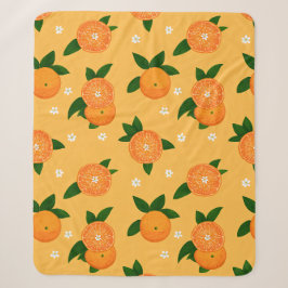 Manta Sherpa Tangerinas de Verano