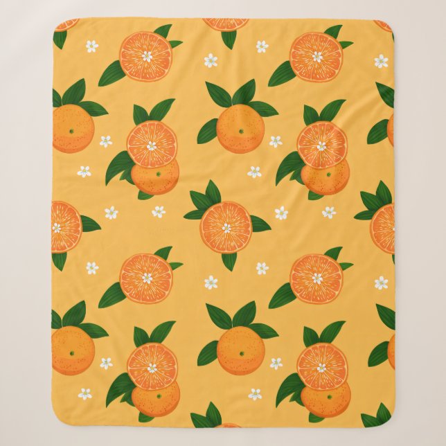 Manta Sherpa Tangerinas de Verano (Anverso)