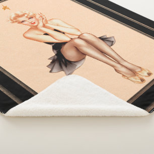 Manta Sherpa Tapa de Varga Chica de Alberto Vargas