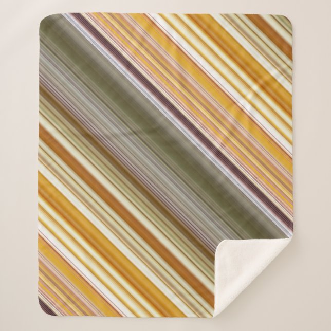 Manta Sherpa Tapa verde de maíz seco amarillo y oliva (Anverso)