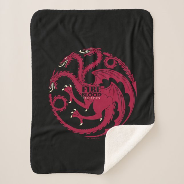 Manta Sherpa Targaryen Sigil - Fuego y Sangre (Anverso)