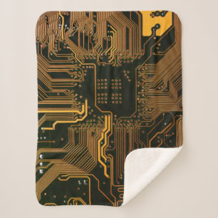 Manta Sherpa Tarjeta de circuito electrónico del Naranja del PC