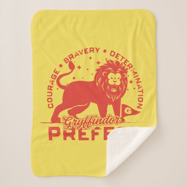 Manta Sherpa Tarjeta prefecta GRYFFINDOR™ (Anverso)