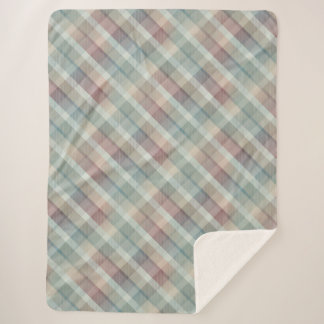 Manta Sherpa Tartán acogedor y colorido Sherpa Blanket