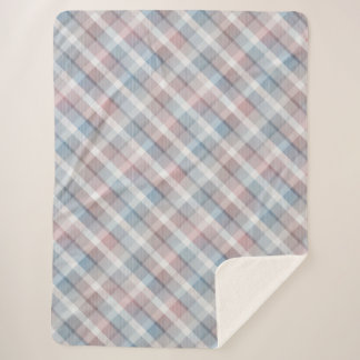 Manta Sherpa Tartán acogedor y colorido Sherpa Blanket