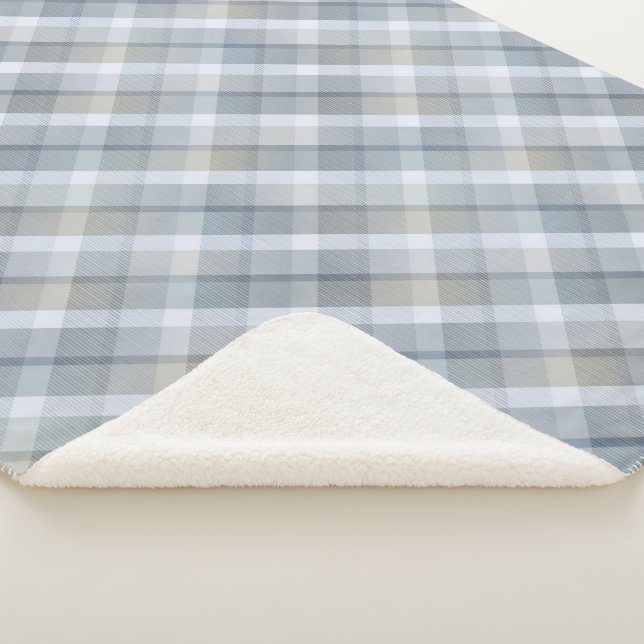 Manta Sherpa Tartán acogedor y colorido Sherpa Blanket (3/4)