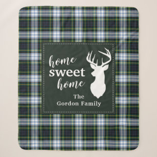 Manta Sherpa Tartan de granja rústica plaid Gordon