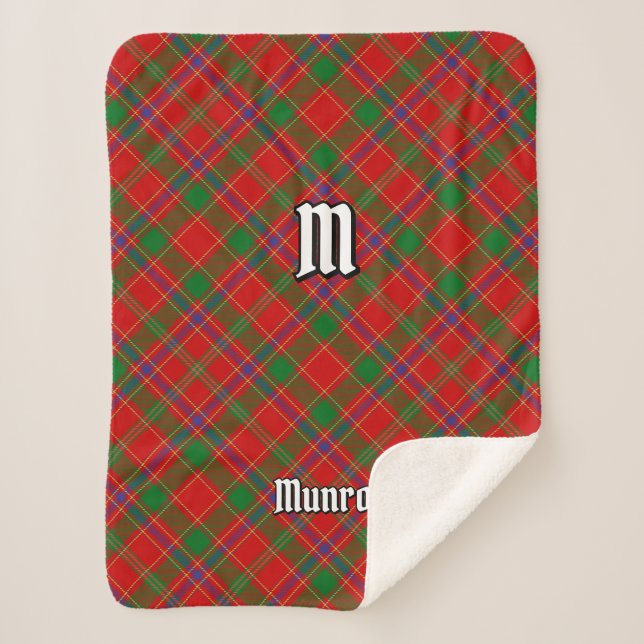 Manta Sherpa Tartan del Clan Munro (Anverso)