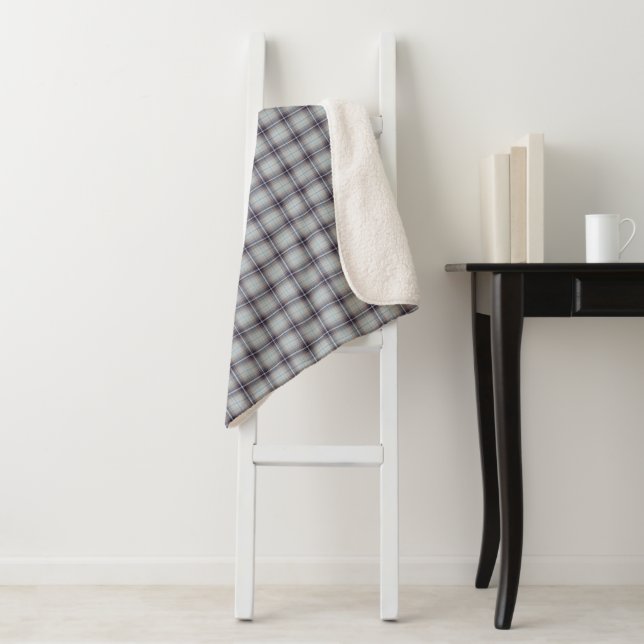 Manta Sherpa Tartán plaid (In situ)