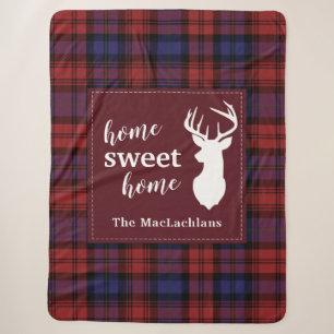Manta Sherpa Tartan Plaid Navidad Clan MacLachlan Personalizar