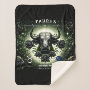 Manta Sherpa Taurus "Rooted in Strength" Sherpa Blanket