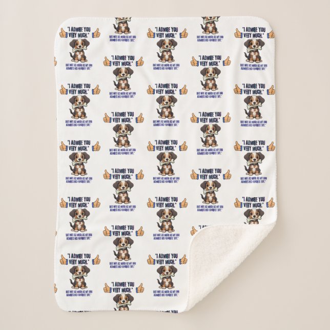 MANTA SHERPA TE ADMIRO MUCHO (Anverso)