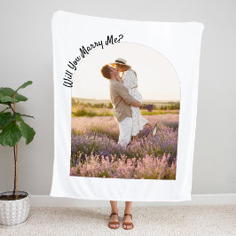 Manta Sherpa ¿Te Casarás Conmigo? Foto arcaica