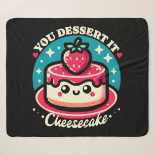 Manta Sherpa Te Mereces - Cheesecake Kawaii