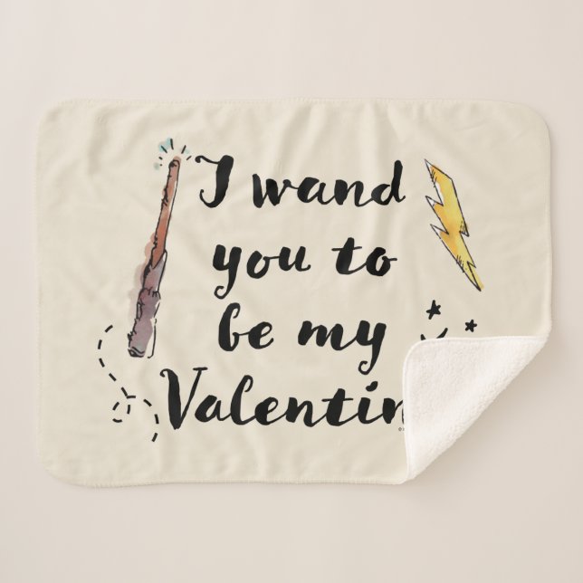 Manta Sherpa Te Quiero Ser Mi Valentín (Anverso (horizontal))