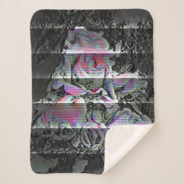 Manta Sherpa Techno Bouquet Sherpa Blanket