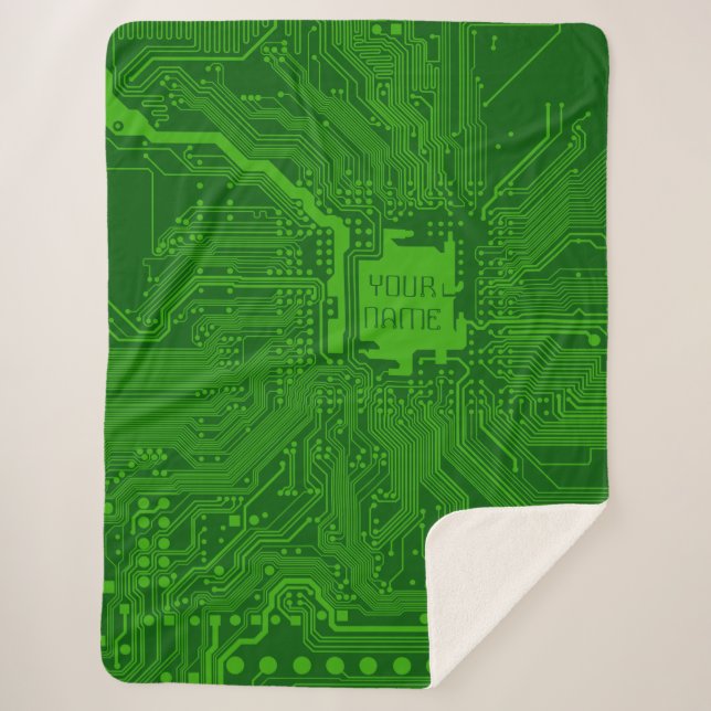 Manta Sherpa Tecnología de la placa del circuito del monograma  (Anverso)