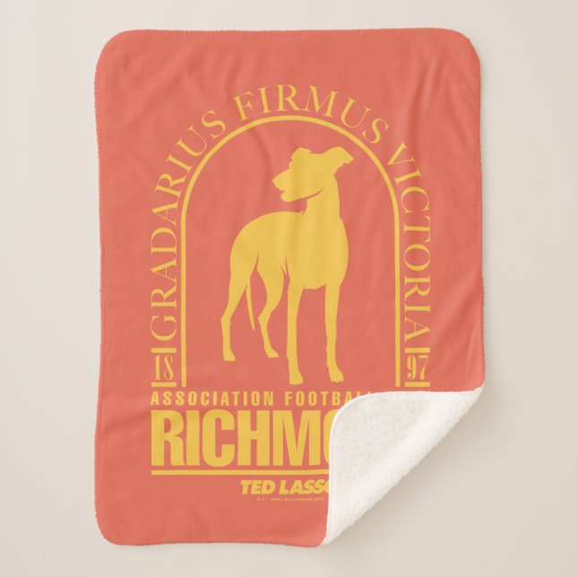 Manta Sherpa Ted Lasso | AFC Richmond Gold Arched Logo (Anverso)