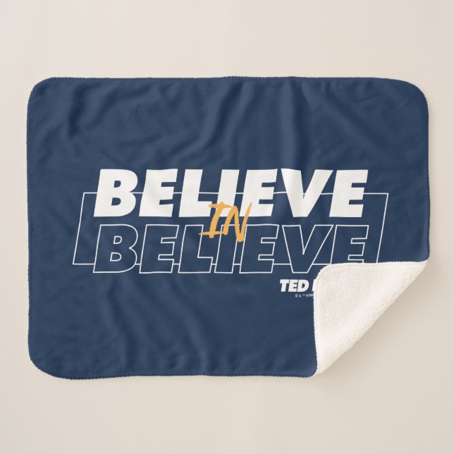 Manta Sherpa Ted Lasso | Believe in Believe (Anverso (horizontal))