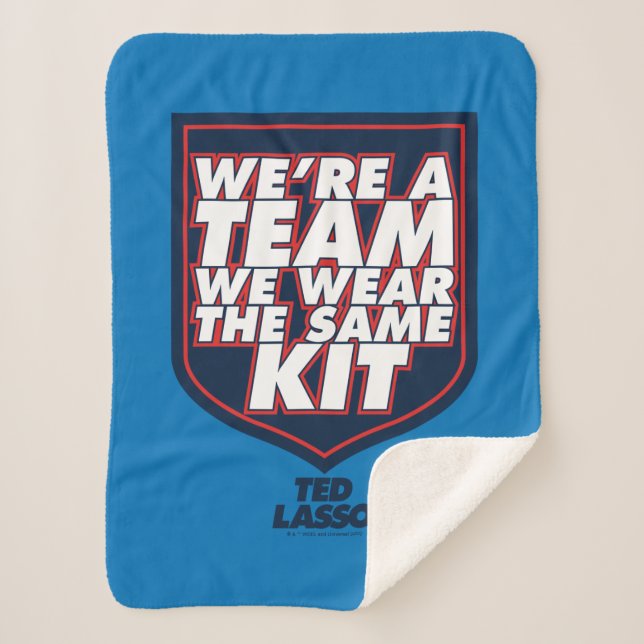 Manta Sherpa Ted Lasso | We're A Team Typography Graphic (Anverso)