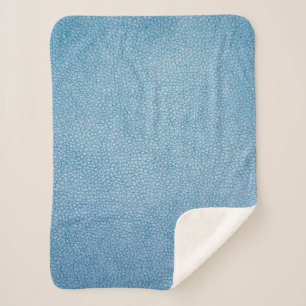 Manta Sherpa Tejido azul