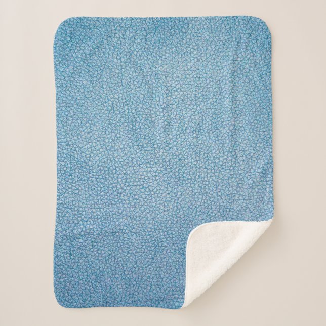 Manta Sherpa Tejido azul (Anverso)