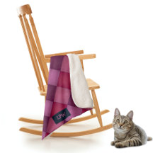 Tejido de diamantes - Pintas y púrpura - añadir in