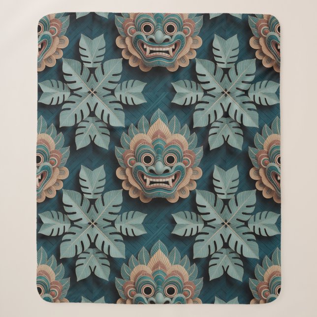 Manta Sherpa Tejido de Sombra Barong (Anverso)