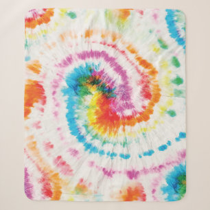Manta Sherpa Tejido espiral, patrón de giro arco iris