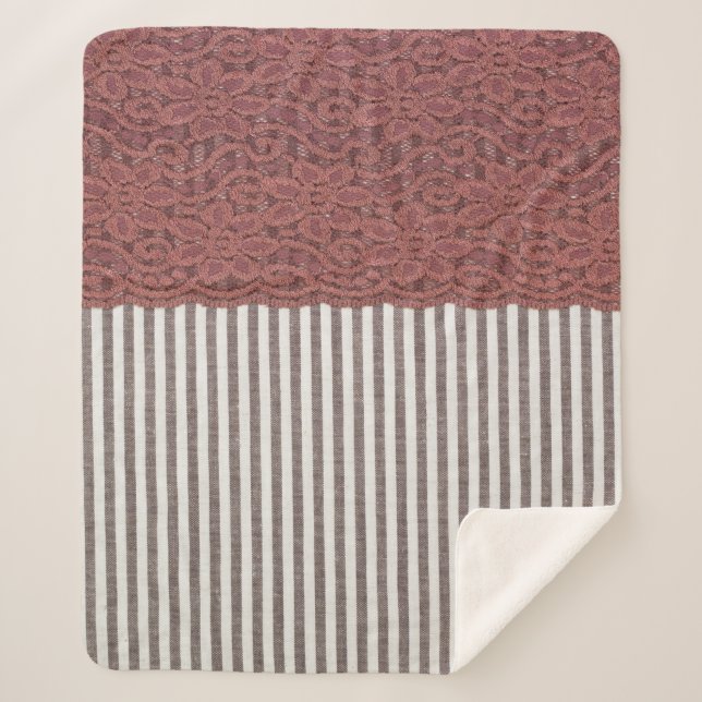 Manta Sherpa Tejido textil y encaje para fondo (Anverso)