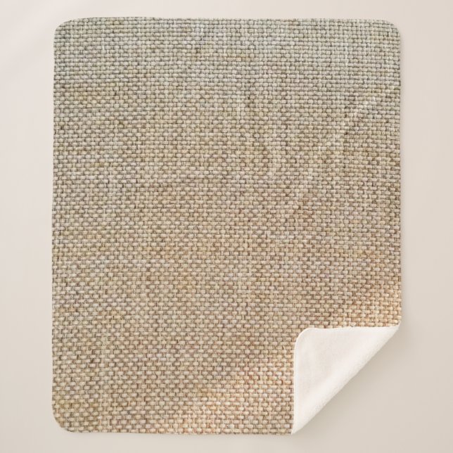 Manta Sherpa Tela de fondo marrón textil (Anverso)
