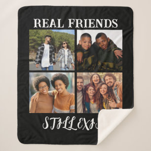 Manta Sherpa Temp fotográfico personalizado "Los verdaderos ami