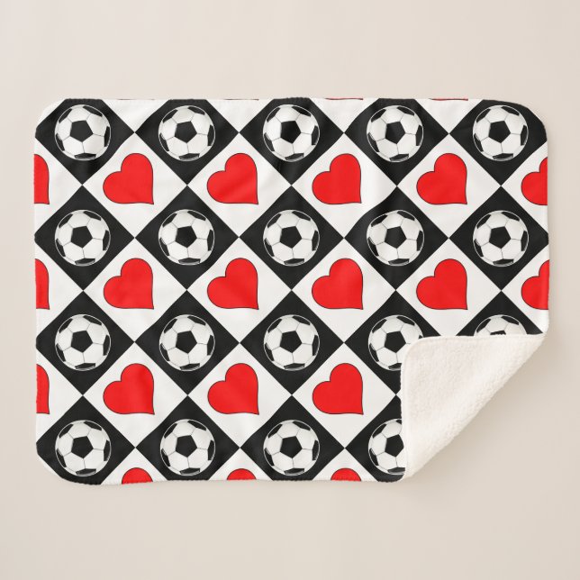 Manta Sherpa Temporada de fútbol otoño, cálidas y cálidas bolas (Anverso (horizontal))