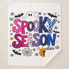 Manta Sherpa Temporada espeluznante bisexual de Halloween