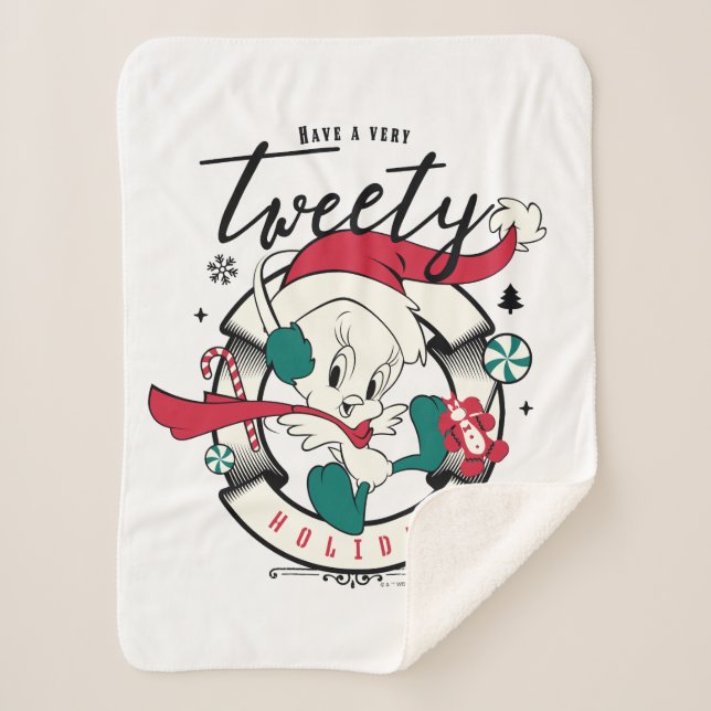 Manta Sherpa Tener unas vacaciones muy TWEET™ (Anverso)