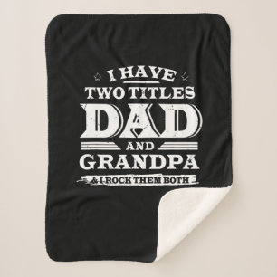 Manta Sherpa Tengo Dos Títulos Papá Y Abuelo Y Yo Rocío Ambo