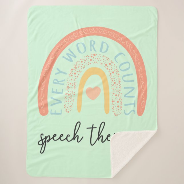 Manta Sherpa Terapia del habla II - Cada palabra cuenta (Anverso)